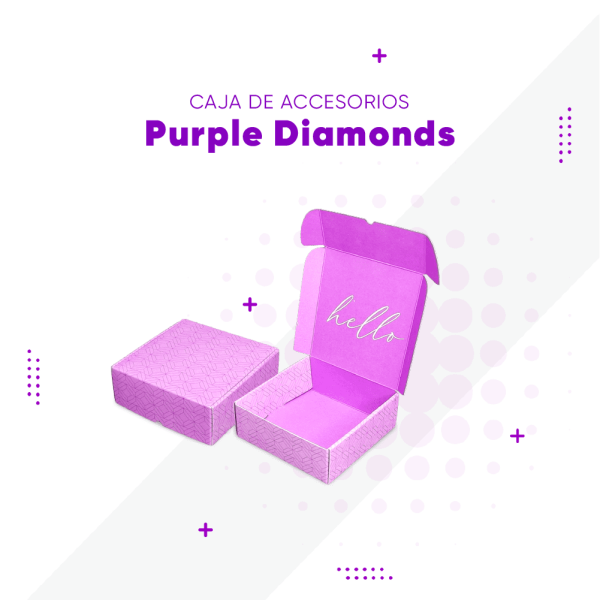 Caja para joyas Purple Diamonds