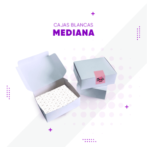 Cajas blancas medianas