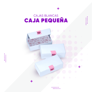 Cajas blancas pequeñas