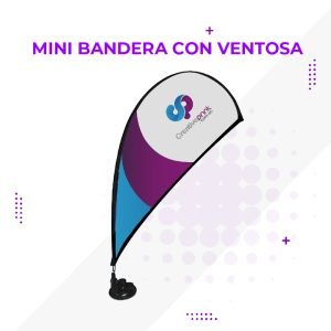 Mini Bandera con Ventosa