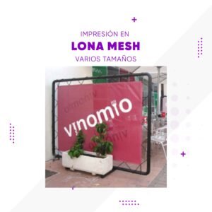 Lona Mesh impresa