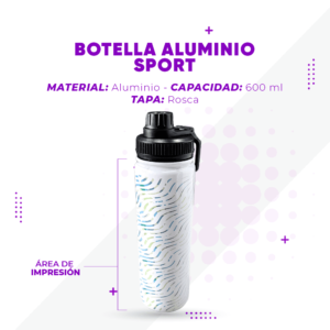 BOTELLA DE ALUMINIO SPORT