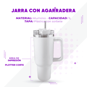 Jarra con Agarradera Personalizada