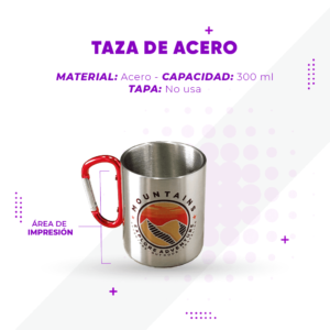 TAZA DE ACERO PERSONALIZADA