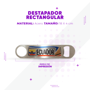 Destapador Rectangular Personalizado