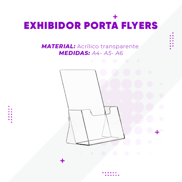 Exhibidor porta flyers para counter en acrílico. Organiza y exhibe folletos en mostradores y recepciones. Diseño compacto y personalizable. ¡ COTIZA AHORA!