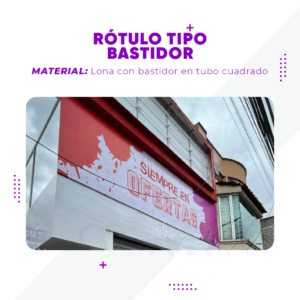 Rótulos Tipo Bastidor
