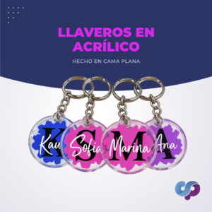 Llaveros en acrílico