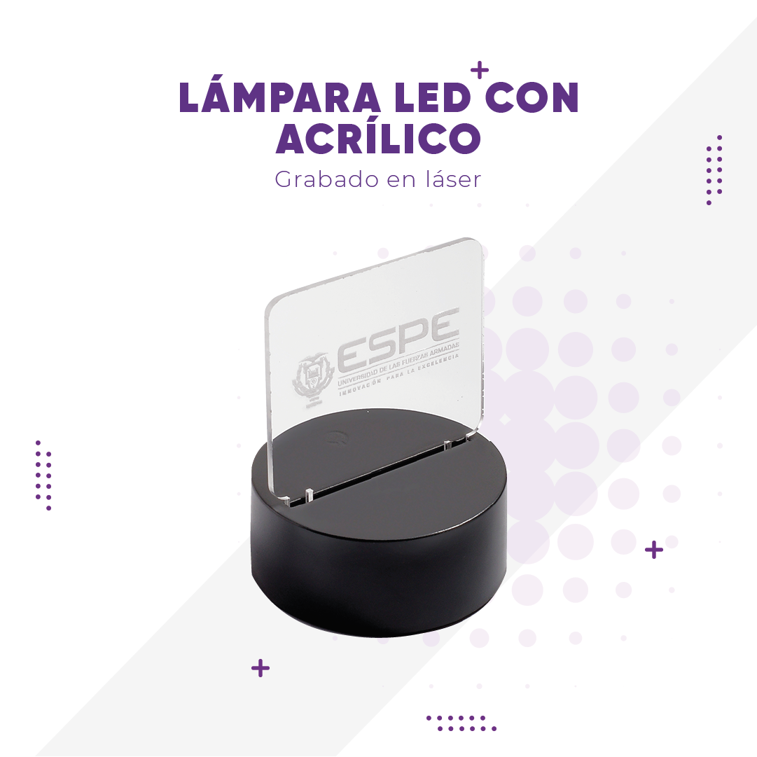 Lámpara Led con acrílico